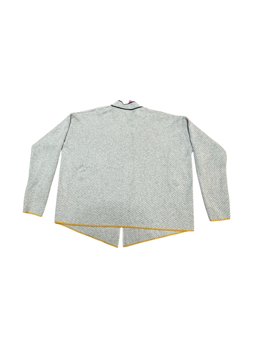 Zaket & Plover Neru Collar Sweater S Grey Cotton Cashmere Mandarin Mock Jumper - Picture 4 of 9